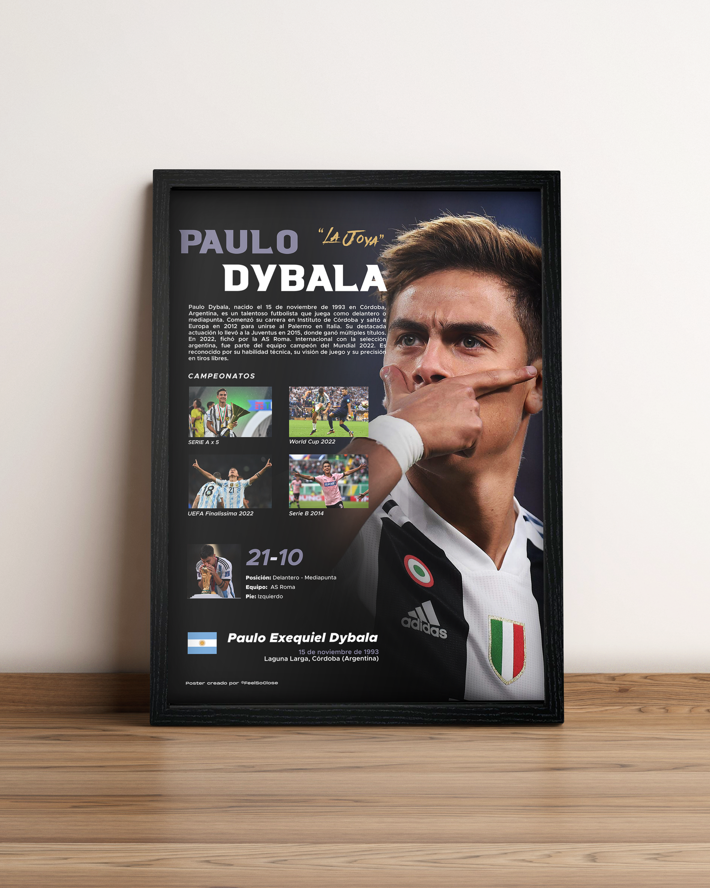 Paulo Dybala - Cuadro Deportista