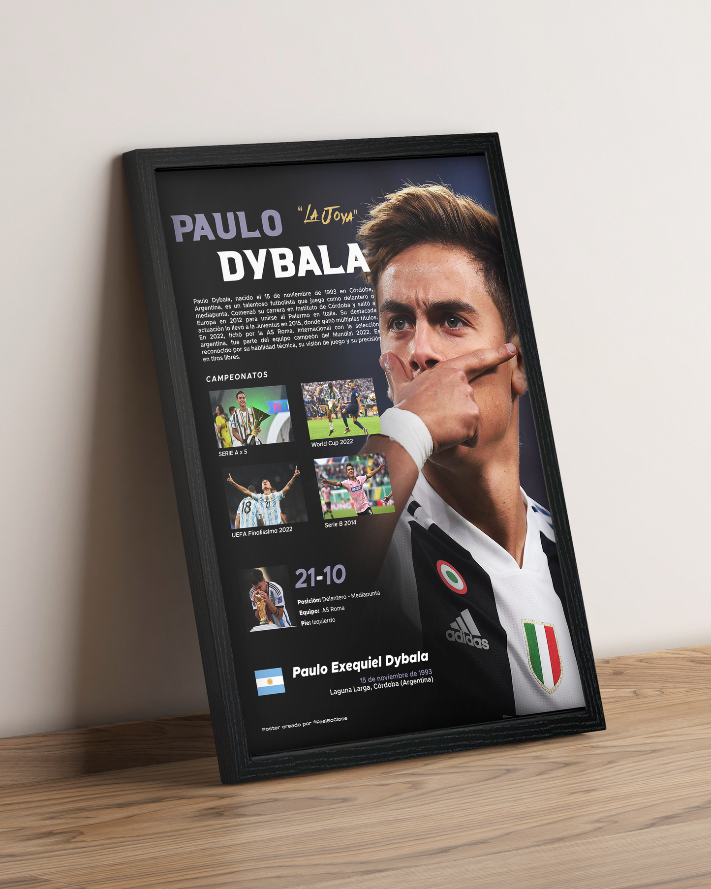 Paulo Dybala - Cuadro Deportista