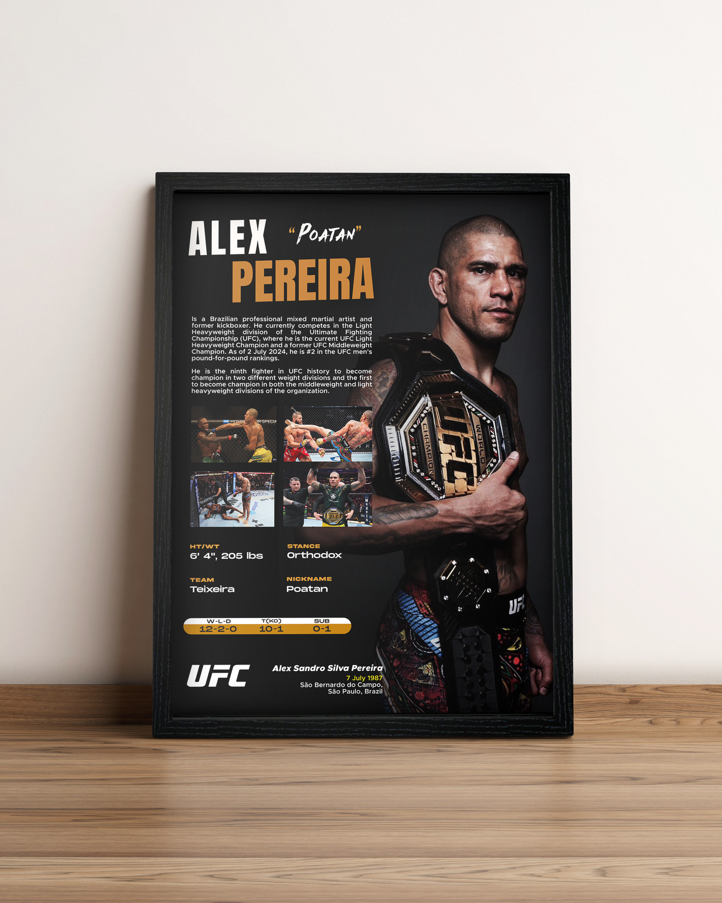 Alex Pereira - Cuadro Deportista #3