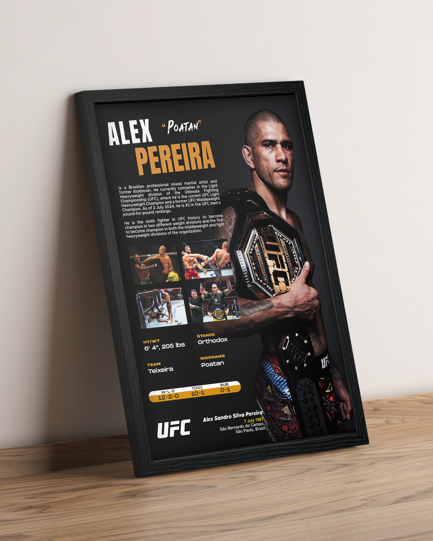Alex Pereira - Cuadro Deportista #3