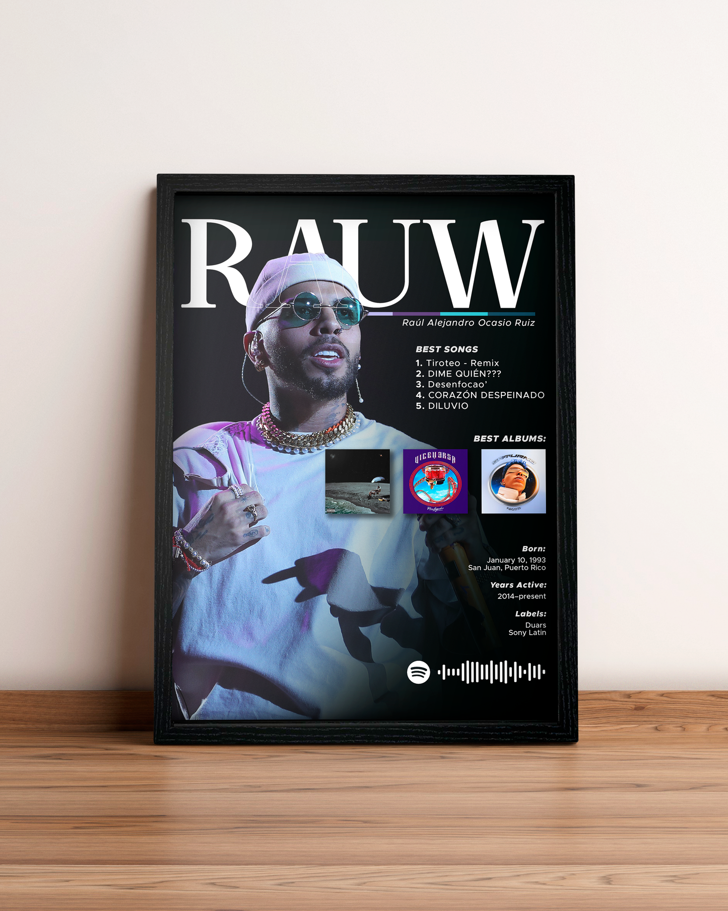Rauw Alejandro - Cuadro Artista