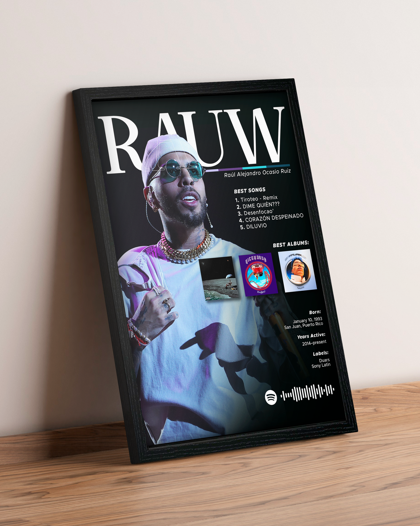 Rauw Alejandro - Cuadro Artista