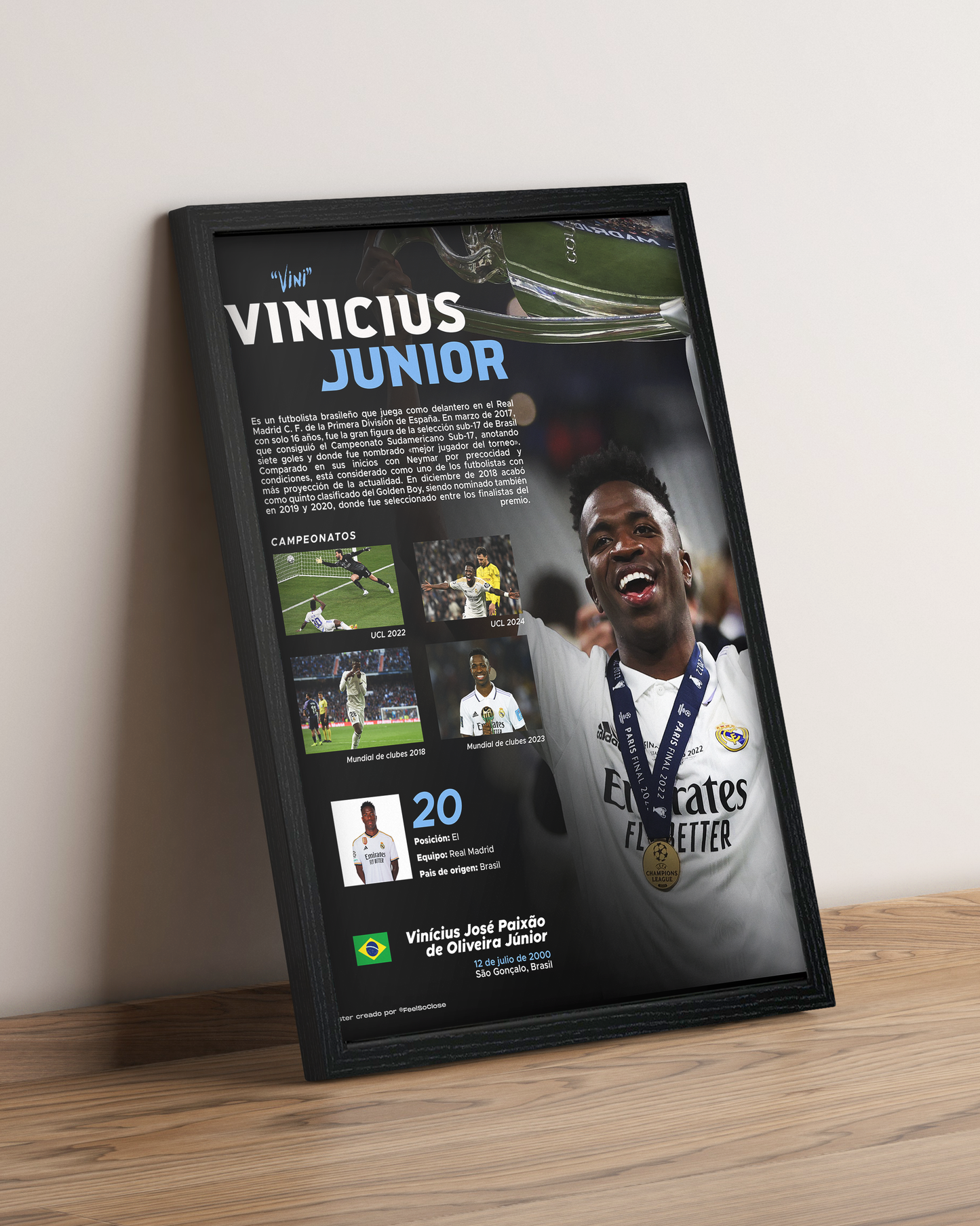 Vinícius Júnior - Cuadro Deportista