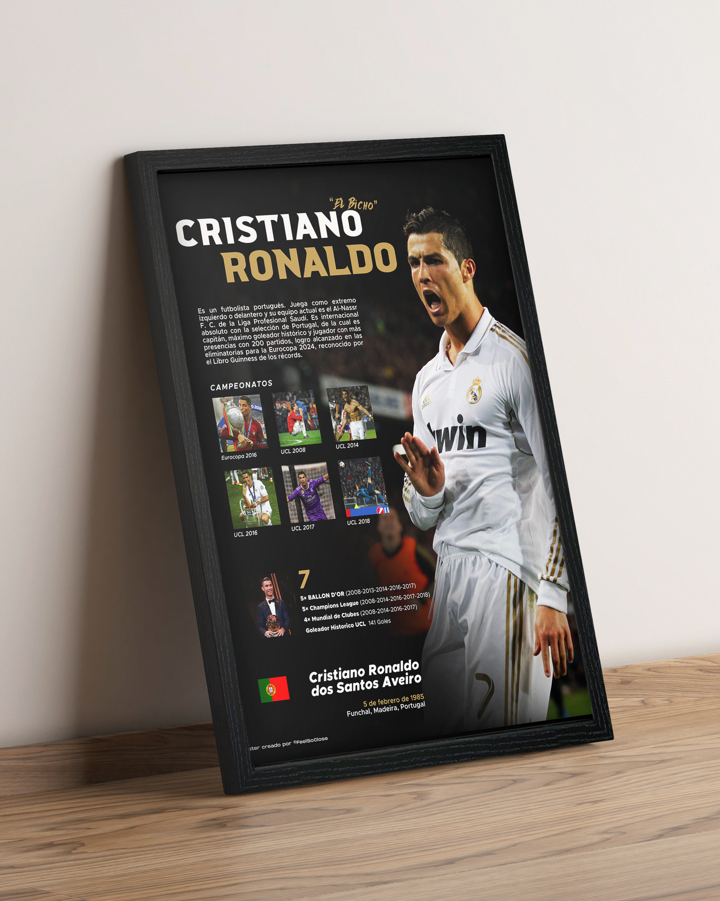 Cristiano Ronaldo - Cuadro Deportista #4