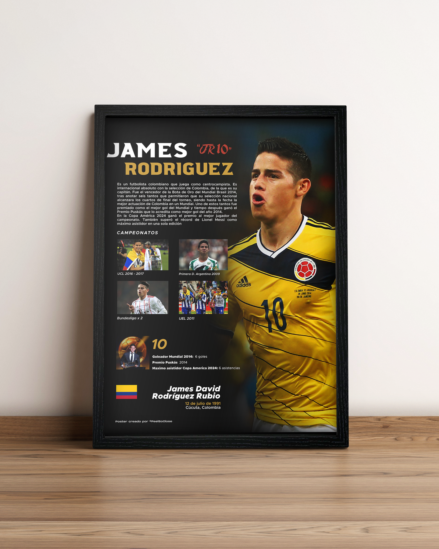 James Rodríguez - Cuadro Deportista #7