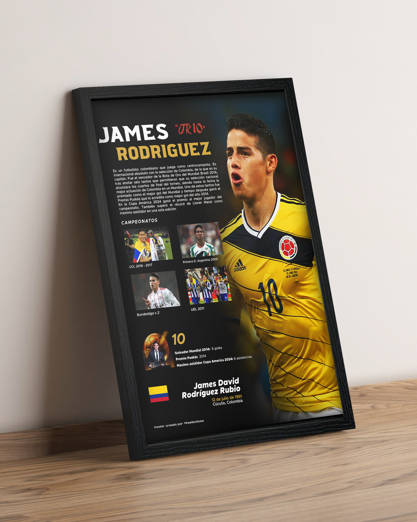 James Rodríguez - Cuadro Deportista #7