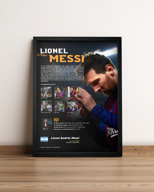 Messi - Cuadro Deportista #6