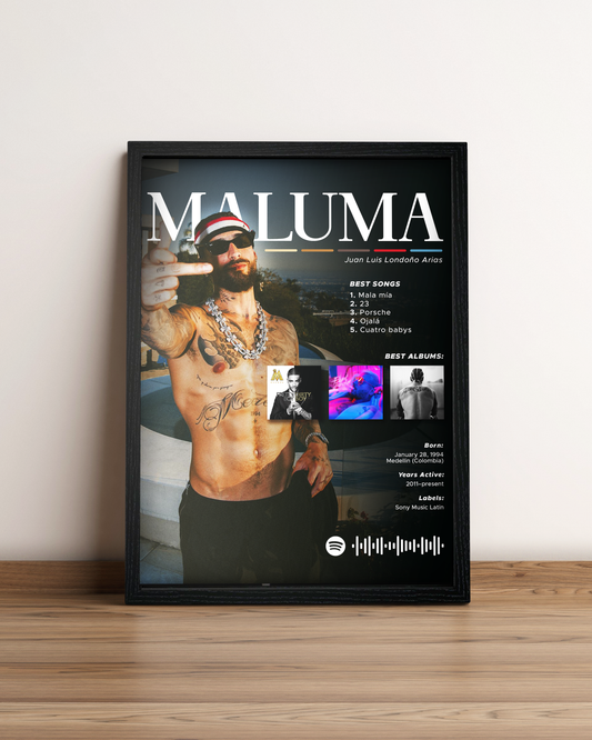 Maluma - Cuadro Artista