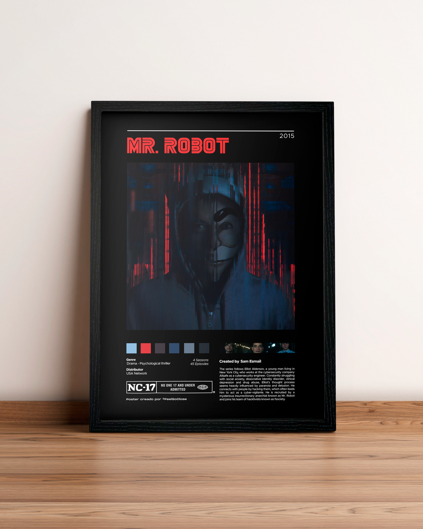 Mr Robot - Cuadro Serie #3