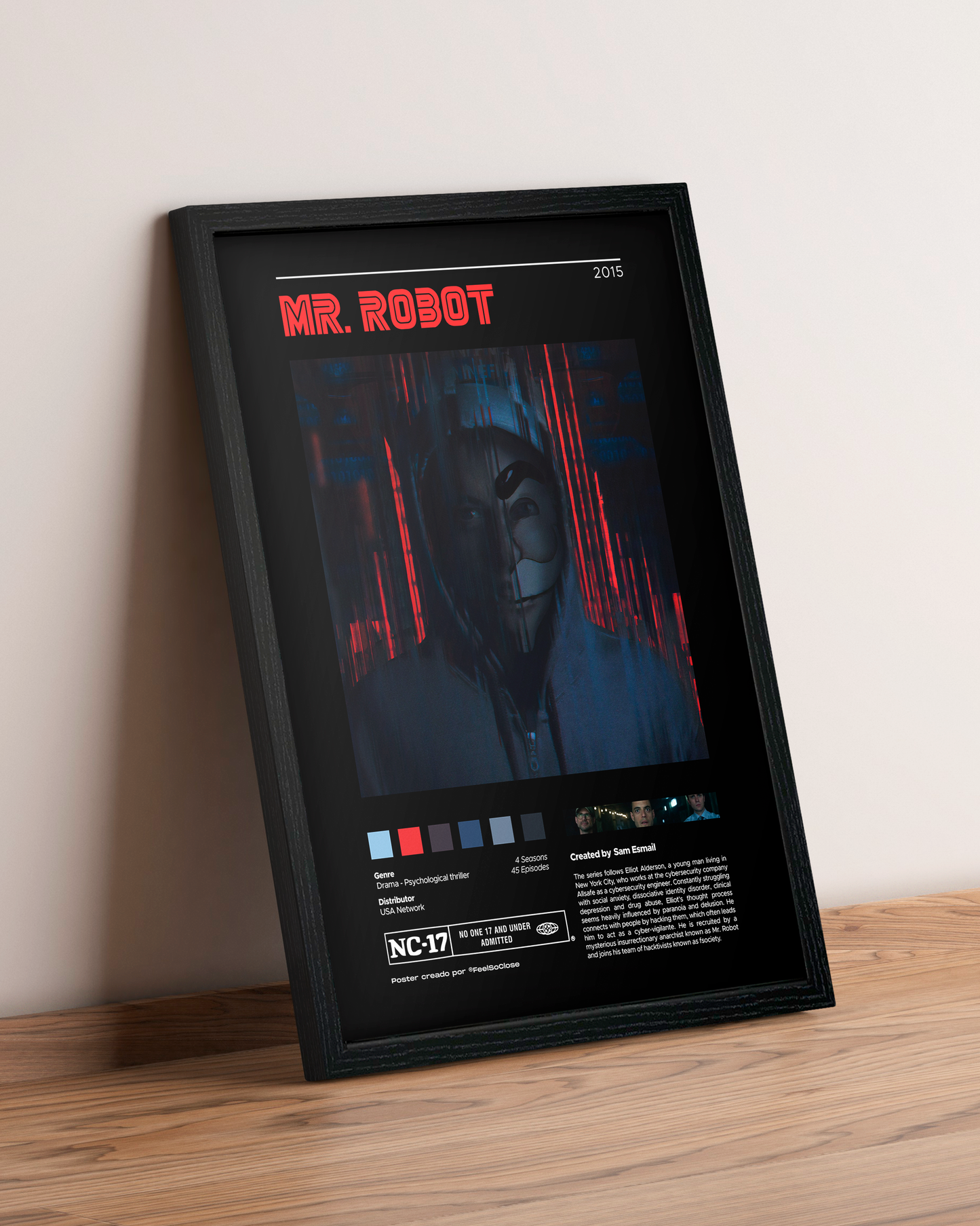 Mr Robot - Cuadro Serie #3